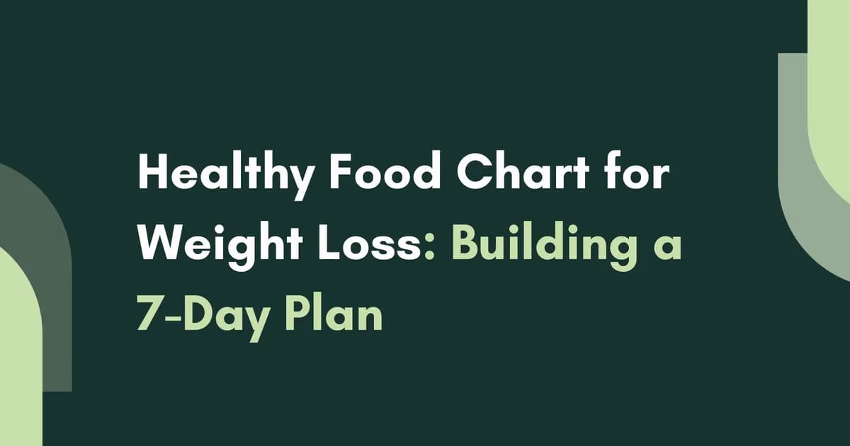 Healthy Food Chart for Weight Loss: Complete Guide