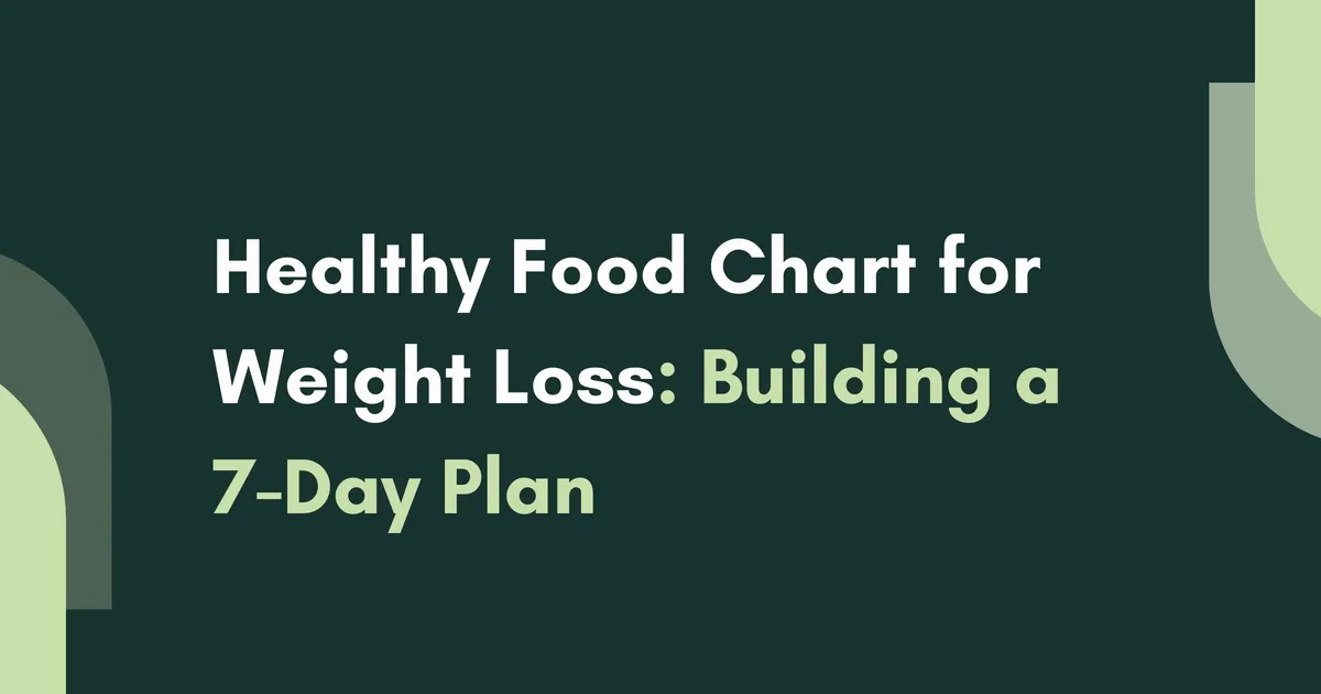 Healthy Food Chart for Weight Loss: Complete Guide